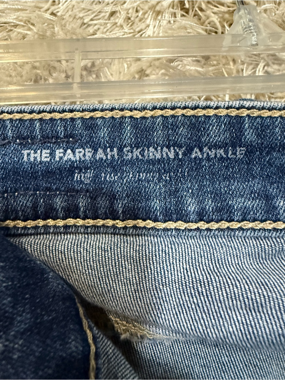 AG Adriano Goldschmied Farrah High Rise Skinny Ankle Jeans Distressed 27R - Picture 14 of 14